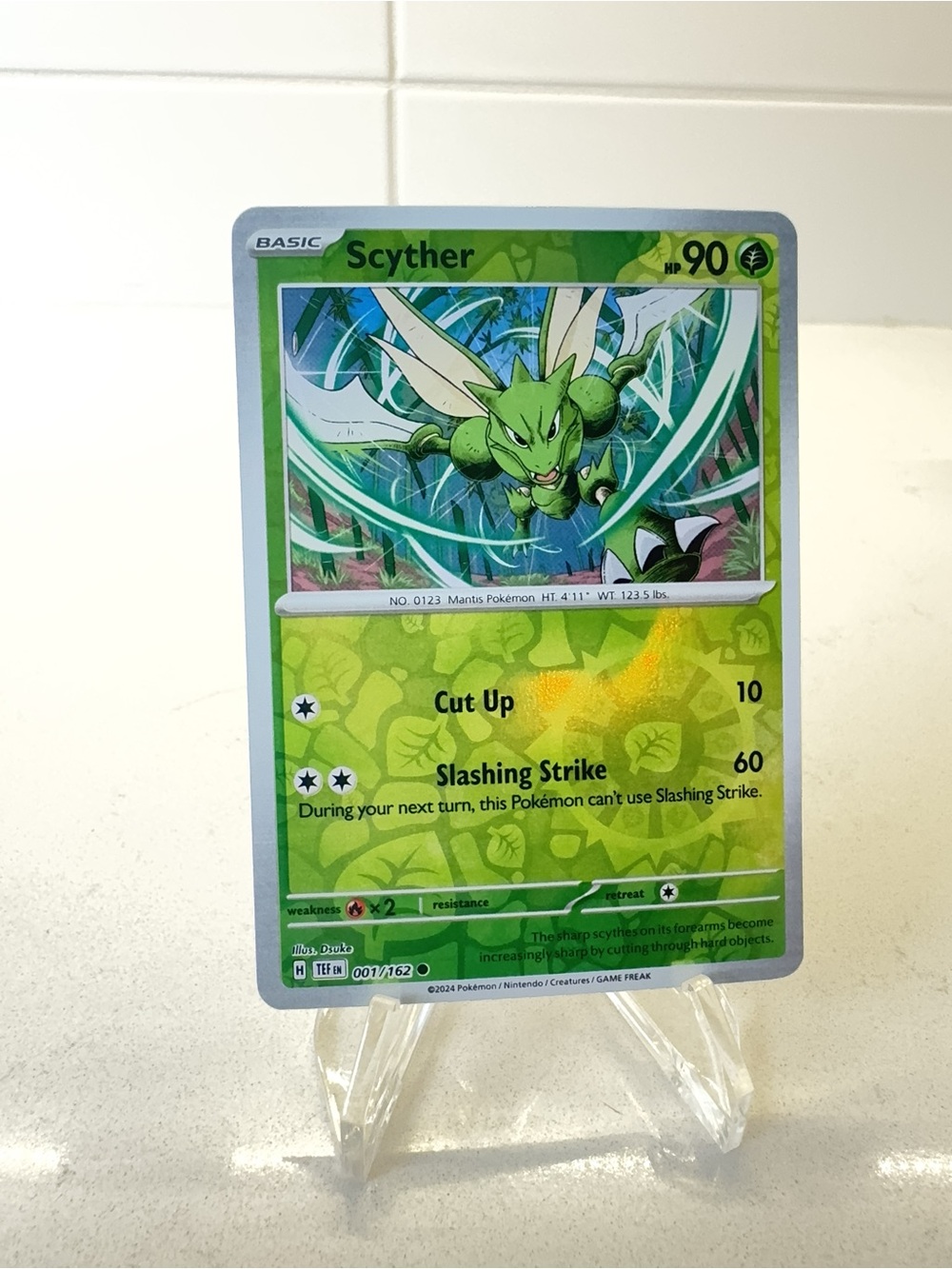 Pokemon TCG Card -  Scyther [Reverse Holo] #1 Pokemon Temporal Forces